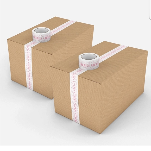 1 FRAGILE Strong adhesive tape roll. 1.88" wide x 54 yard per roll. tearproof - Picture 2 of 6